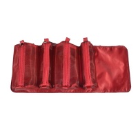 Portable Large-Capacity Roll Type Detachable Toiletry Makeup Bag - Red Photo
