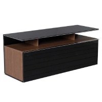 Adore TV Stand with High Wide Drawer and 3 Sections - White - 5 yr Warranty Photo