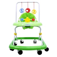 BetterBuys Walking Rings for Infants or Baby's - Foldable Walker - Toy Tray - Green Photo