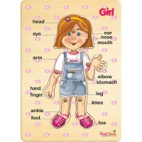 RGS Group Body Parts Peg Puzzle- Girl Photo