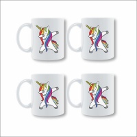 Printoria Dabbing Unicorn Mug Set Photo