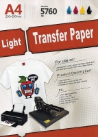 TECHNOLAB A4 Tshirt Transfer Paper - Light - 10 sheets Photo
