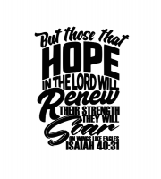 Graceful Accessories Those That Hope In The Lord Vinyl Wall Art Photo