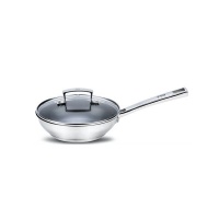 FIG 20cm Stainless Steel Nonstick Frypan with Glass Lid Photo