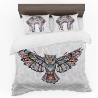 Print with Passion Native Owl Duvet Cover Set Photo