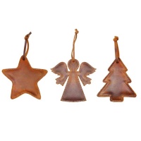 Dumi Jabu Leather Christmas Tree Ornaments Photo