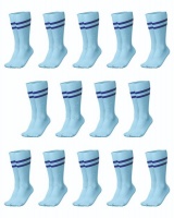 RONEX Soccer Socks - Set of 14 Pairs - Sky/Navy Photo