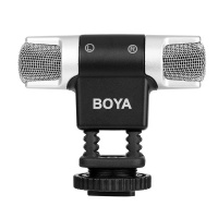BOYA Gadgetwize DualHead Stereo Recording Condenser Mini Microphone Photo