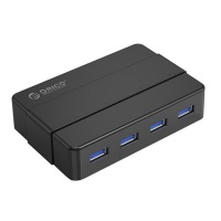 Orico 4 Port USB3.0 HUB with power supply - Black Photo