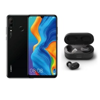 Huawei P30 Lite Single Black & Belkin Soundform TWS Buds - Black Cellphone Photo