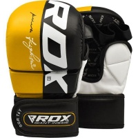 RDX Sports RDX T6 MMA 7oz Sparring Gloves - Yellow Photo