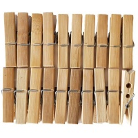 Disa - Bamboo Clothes Pegs- 20 Piece - Pack of 2 Photo