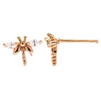 Idesire Cubic Zirconia Dragonfly Stud Photo