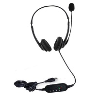 Tuff Luv TUFF-LUV USB Dual Headset with Microphone and Volume Control Photo