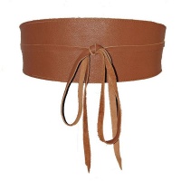 Marique Yssel Wrap Obi Leather Belt - Tan Photo