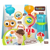 Yookidoo Spin 'n Sprinkle Water Lab Bath Toy Set with Transparent Pieces Photo