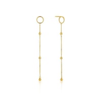Ania Haie Modern Beaded Drop Earrings - Gold Photo