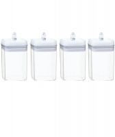 TRENDZ Pack of 4 - 3.3L Narrow Style food canisters Photo