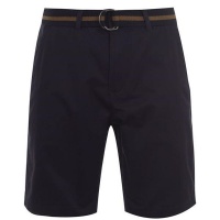 Pierre Cardin Mens C Belt Chino Shorts - Navy [Parallel Import] Photo