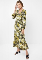 Women's Edit Soft Tiered Midi Dress - Multi Photo