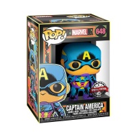 Funko Pop! Marvel - Black Light - Captain America - Special Edition Photo
