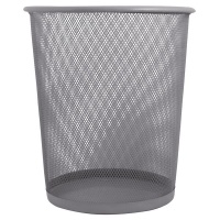 Marco Wire Mesh Trash Can - Silver Photo