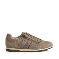 Green Cross Geox Lace Up / Zip Sneaker 71941 Taupe Photo