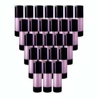 30ml Pink & Glossy Black Airless Bottle - 25 Pack Photo
