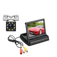 4.3" Foldable HD LCD TFT Monitor And 8 LED Rear View Reverse Camera Photo