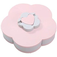 Candy Dish Rotating Snack Tray Double-Deck Snack -Pink Photo