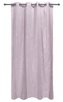 easyhome Nostos Striped Solid Eyelet Curtain Lilac Photo