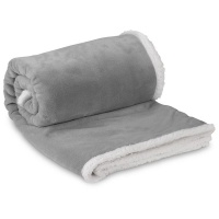 Premium Luxury Sherpa Blanket Throw - Grey Photo