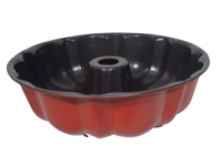 Crockery Centre Baking Pan 26.5cm Tube Form Fluted Non-stick Outer Red Colour N830175 Photo