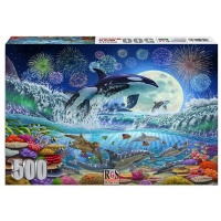 RGS Group Orca in Moonlight 500 Piece Jigsaw Puzzle Photo