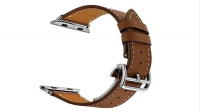 Strap Pro Apple Watch 42mm Leather Strap - Brown Photo
