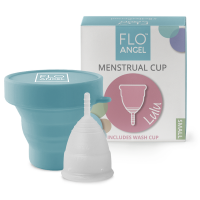 FloAngel Lulu Small Menstrual Cup Plus Sterilizer Cup Photo