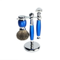 Luxury 3" 1 Barber Shop Razor Brush Shaving Set For Men Photo