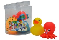 Ideal Toy 5 Piece Squeaky Sea Animals In Tub Photo
