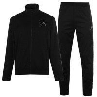 Kappa Mens Poly Tracksuit - Black [Parallel Import] Photo