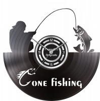 Pappa Joe – Custom Vinyl Wall Clock – Gone Fishing Photo