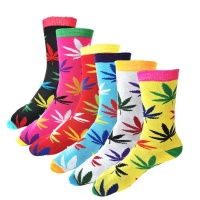 Pager Yani Mens Socks - Pack of 6 Pairs Funky Cannabis Happy Socks for Men Or Women Photo