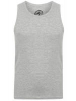 Tokyo Laundry - Mens Mace Cotton Ribbed Vest Top In Light Grey Marl [Parallel Import] Photo