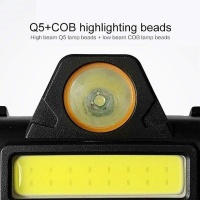 LED Headlamp Magnetic USB Rechargeable COB Headlight Photo
