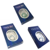 MaxiyGirl 3 Pair Combo Colour Cosmetic Contact Lenses Blue Sapphire and Turquoise Photo