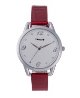 Tomato Women's White Dial Watch With Stones & 38mm Silver Case Photo