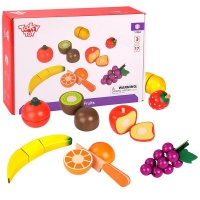 Tooky Toy Pretend Play Cutting Fruit Toy Set Photo