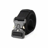 Tactical Nylon Waist Belt Army Quick Release Buckle Belt-Black Photo