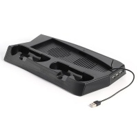 PS5 Dual Controller Charging Station Stand with Cooling Photo