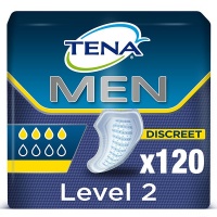 TENA Men Level 2 Incontinence Protectors – Bulk Pack of 120 Protectors Photo
