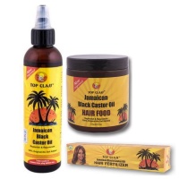 Top Class Jamaican Black Castor Oil Fertilizer & Hairfood Treatment Kit Photo